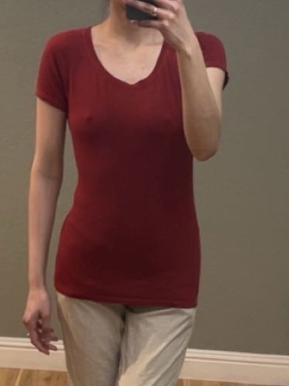 Bundle of 5 Casual T-Shirts Women Size S Basic Everyday Tees Mix Colors